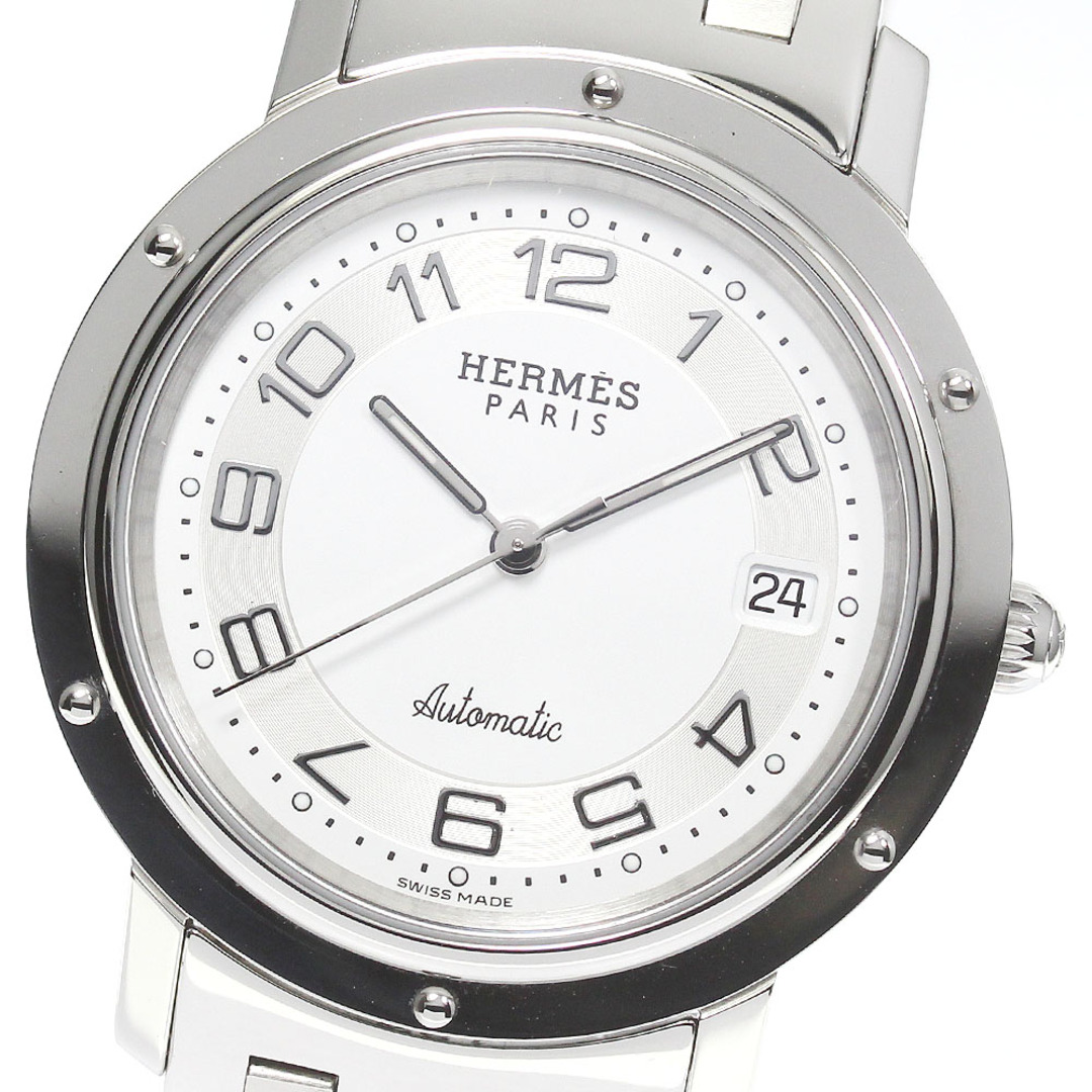 エルメス HERMES CL1.810 クリッパー デイト 自動巻き メンズ 美品 _773137