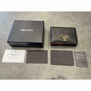 PRADA - 未使用 展示品 プラダ PRADA サフィアーノ 二つ折り 財布