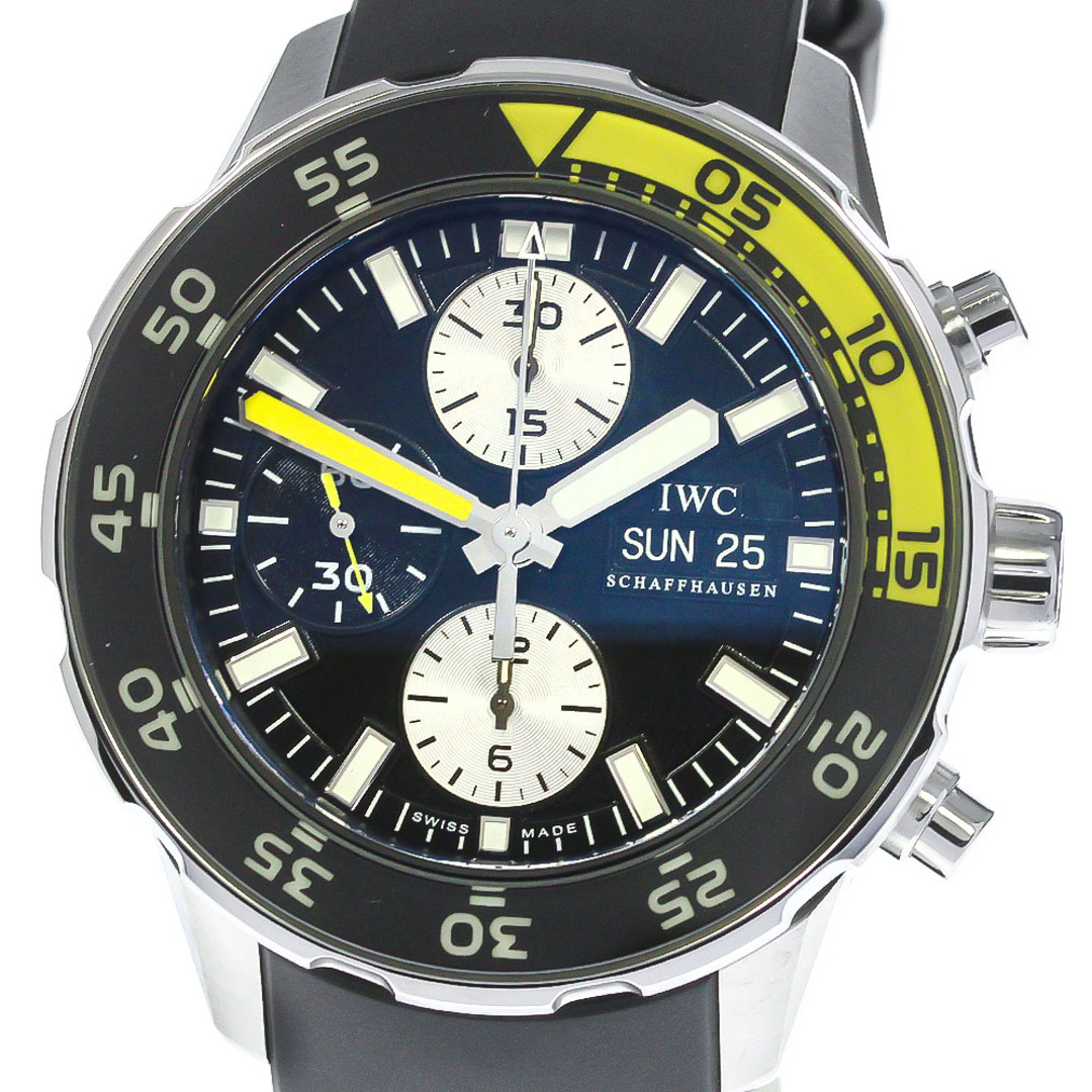 IWC IWC SCHAFFHAUSEN IW376702 アクアタイマー クロノグラフ デイデイト 自動巻き メンズ 保証書付き_772568