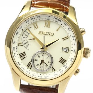 セイコー SEIKO SAGA297/8B63-0AV0 ブライツ ワールドタイム ソーラー電波 メンズ 良品 箱・保証書付き_766350