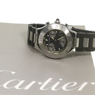 カルティエ CARTIER W10172T2 クロノスカフ デイト クォーツ メンズ _775445