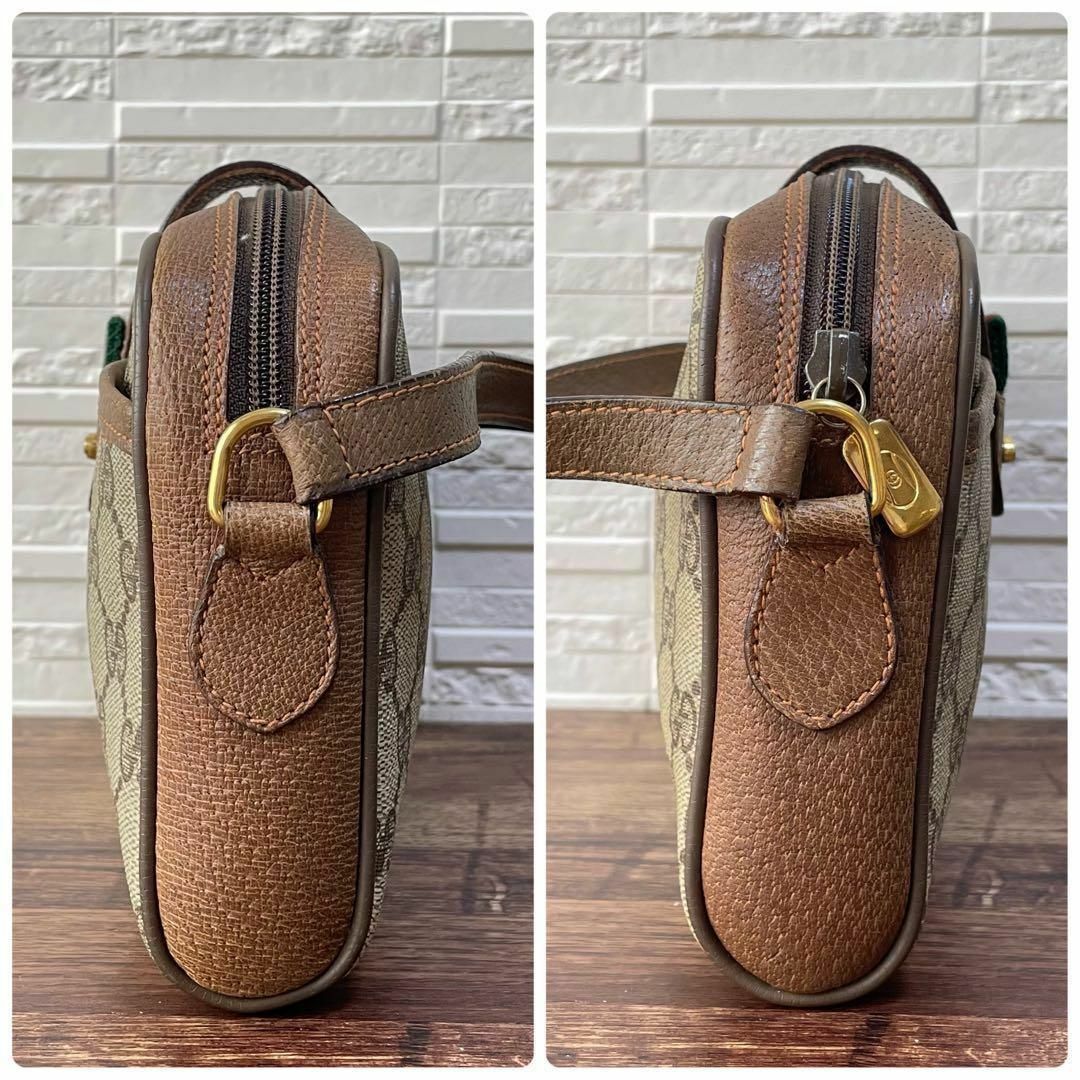 Gucci - オールド グッチ GG スプリーム シェリー ライン レザー