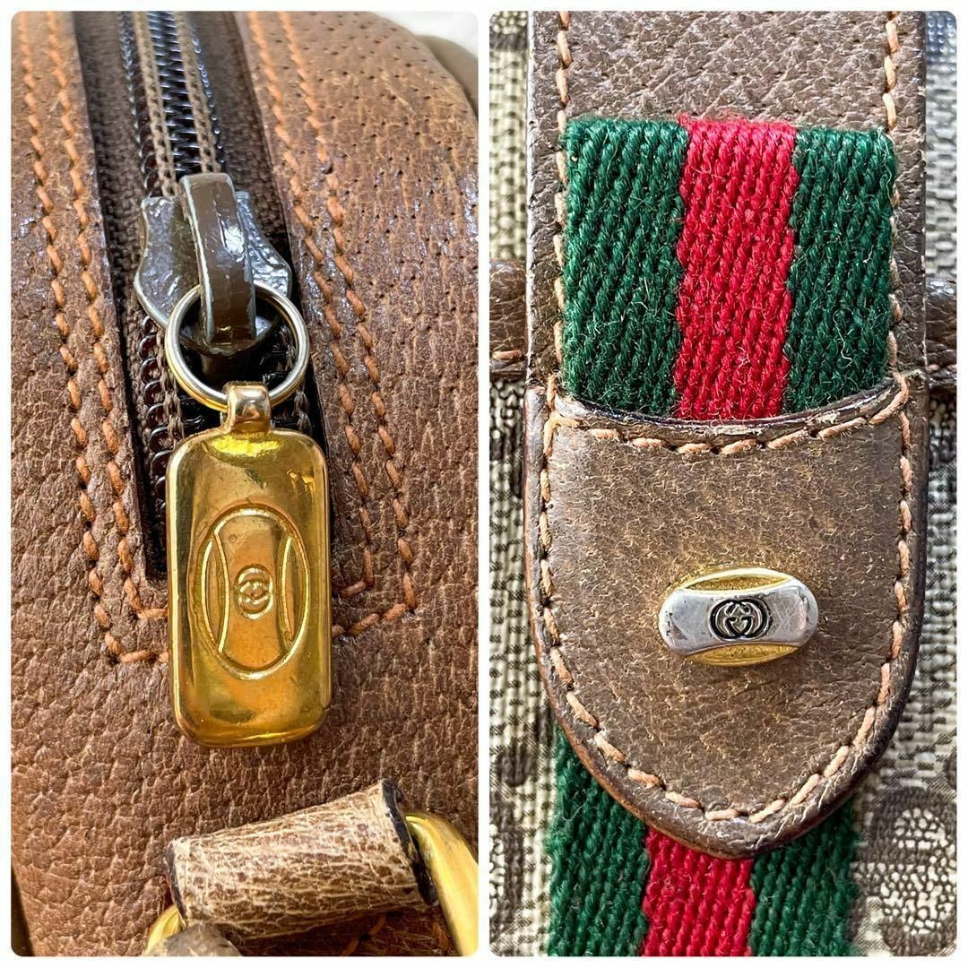 Gucci - オールド グッチ GG スプリーム シェリー ライン レザー