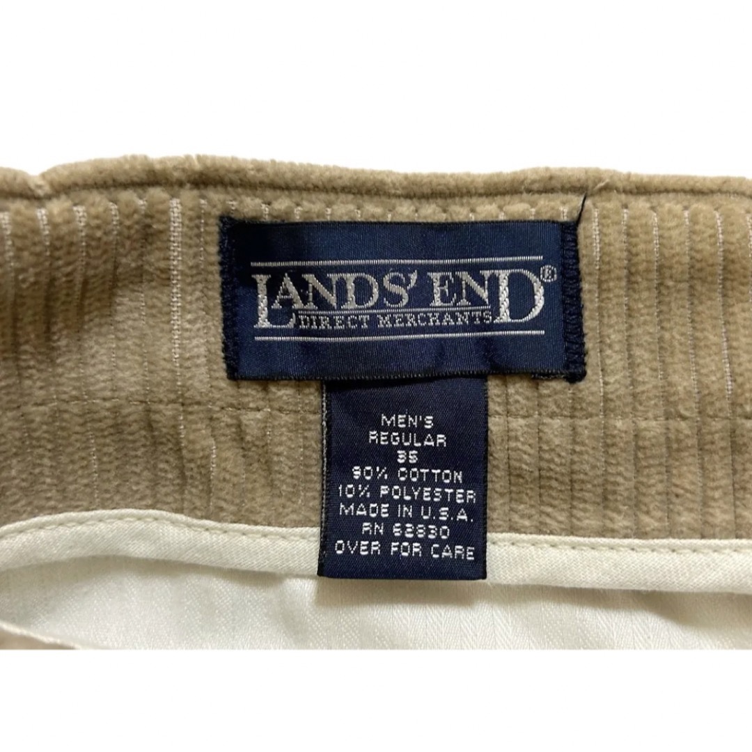 LANDS'END - USA製 90s ランズエンド インプリーツ 太畝 コーデュロイ