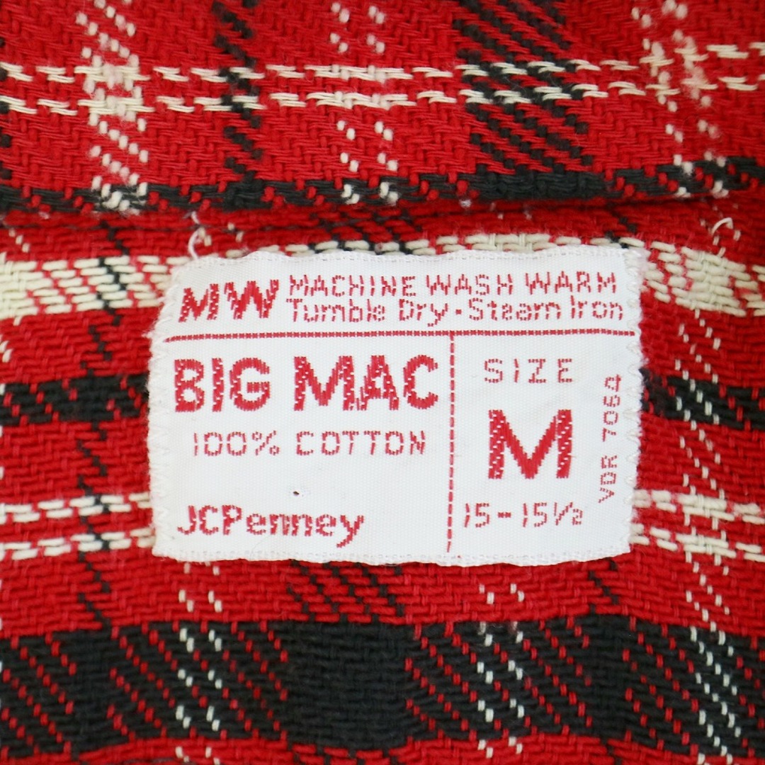 70年代 BIG MAC ビッグマック ネルシャツ 長袖シャツ アメカジ 70年代 BIG MAC ビッグマック ネルシャツ 長袖シャツ アメカジ