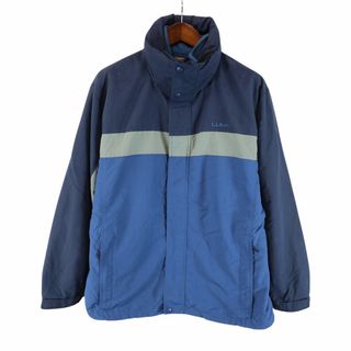 エルエルビーン(L.L.Bean)のL.L.Bean エルエルビーン ナイロン ジャケット アウトドア キャンプ アウター 防寒 ブルー (メンズ XL) 中古 古着 O5297(その他)