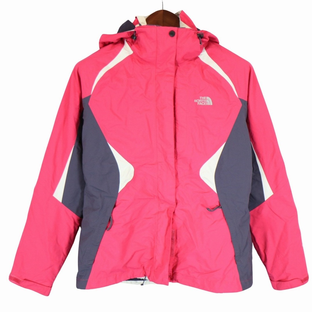 THE NORTH FACE ノースフェイス ライナー付き ナイロン マウンテンパーカー アウトドア キャンプ ピンク (レディース M)   O5307