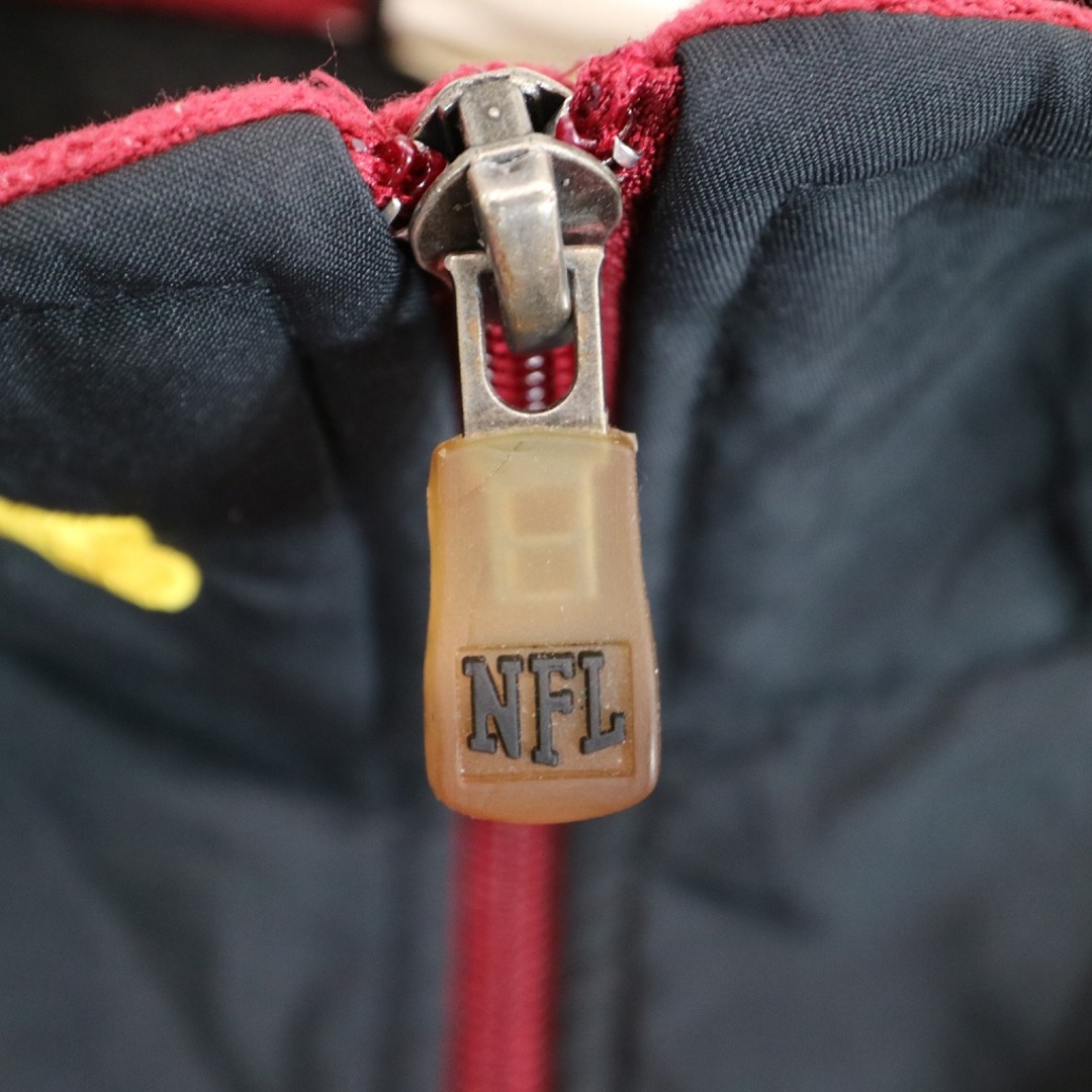 NFL レッドスキンズ ワシントン・コマンダース フリースジャケット 防寒  刺繍 レッド (メンズ M)   O5332