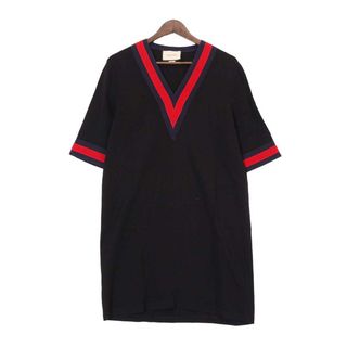 Gucci - グッチ GG ジャカード 半袖 ニット ワンピース 629464