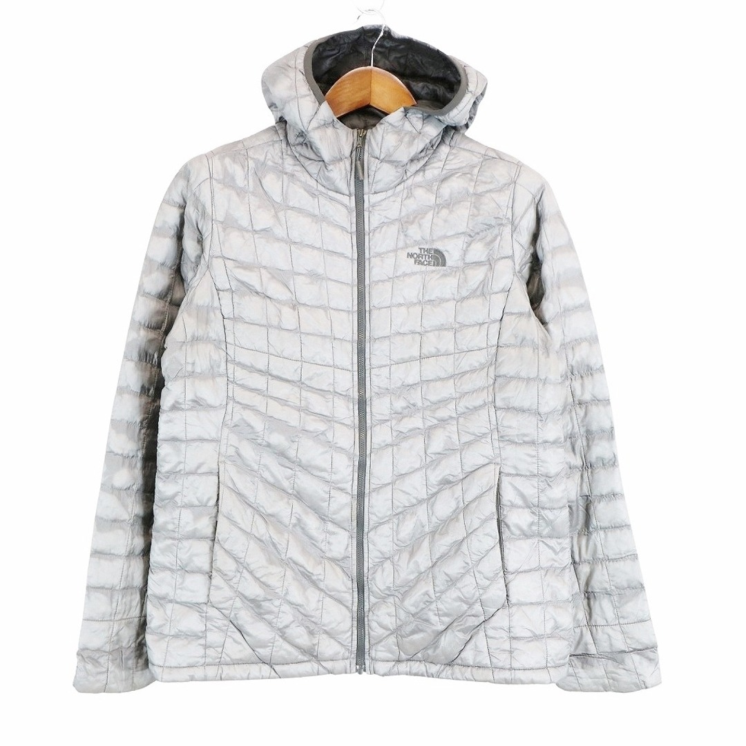 THE NORTH FACE ノースフェイス 中綿ナイロン ジャケット アウトドア キャンプ アウター 防寒 グレー (レディース L)   O5352