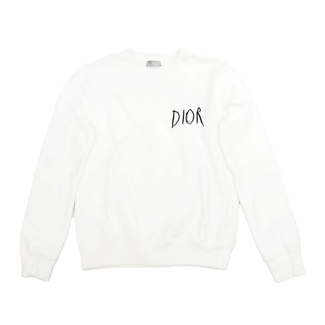 ディオール Raymond Pettibon ロゴ エンブロイダリー トレーナー 943J612E0531 メンズ ホワイト Dior 【中古】  【アパレル・小物】 | フリマアプリ ラクマ