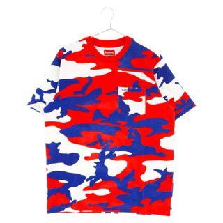 SUPREME シュプリーム 18SS Pocket Tee カモ柄 ポケット半袖Tシャツカットソー レッド