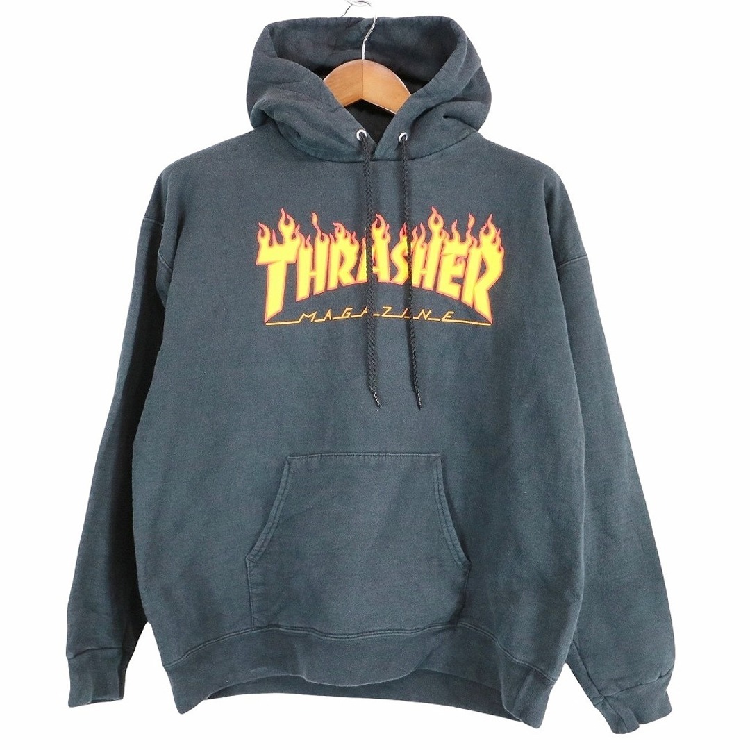 THRASHER - THRASHER スラッシャー ロゴプリント パーカー スペード