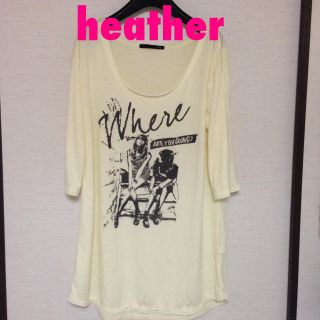 ヘザー(heather)のheather★Tシャツワンピ(Tシャツ(長袖/七分))