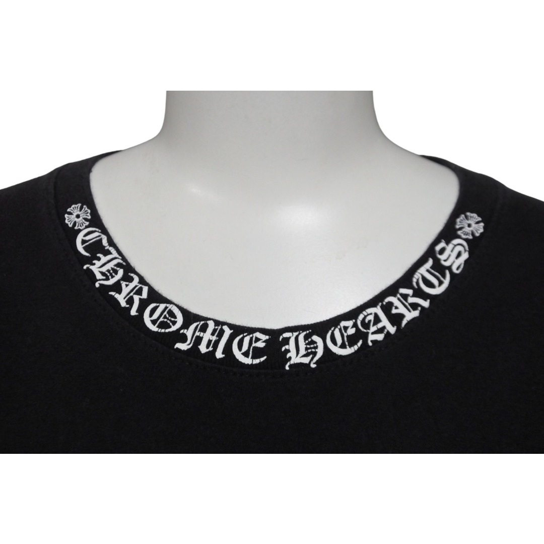 CHROME HEARTS クロムハーツ Necklogo ネックロゴ 半袖Ｔシャツ ブラック サイズM 良品  55326 5