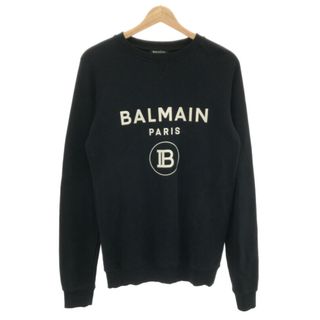 BALMAN ロゴプリント　スウェット ブラックM