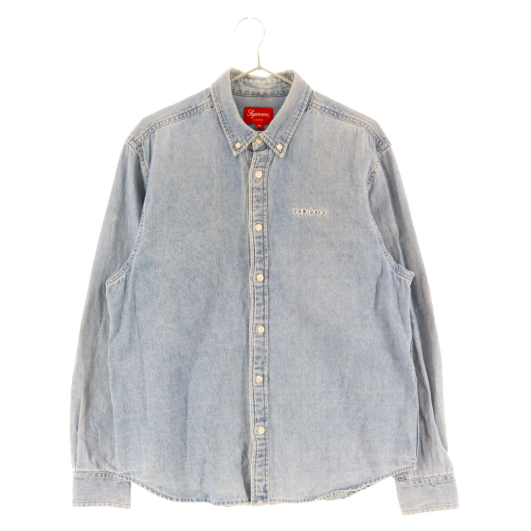 SUPREME シュプリーム 20AW Classic Logo Denim Shirt クラシックロゴデニム長袖シャツ インディゴ