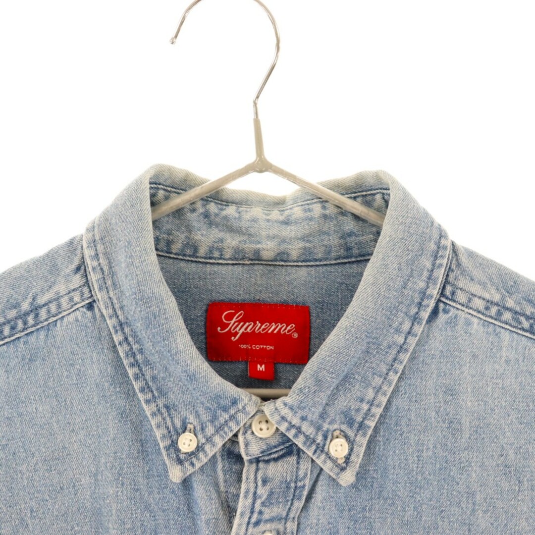 SUPREME シュプリーム 20AW Classic Logo Denim Shirt クラシックロゴデニム長袖シャツ インディゴ 3