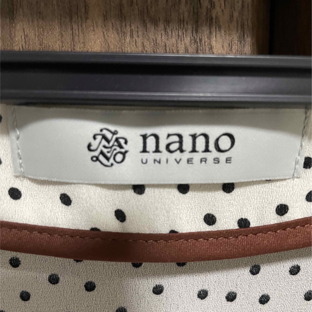 nano・universe(ナノユニバース)のナノユニバース　ドットプリントブラウス レディースのトップス(シャツ/ブラウス(長袖/七分))の商品写真