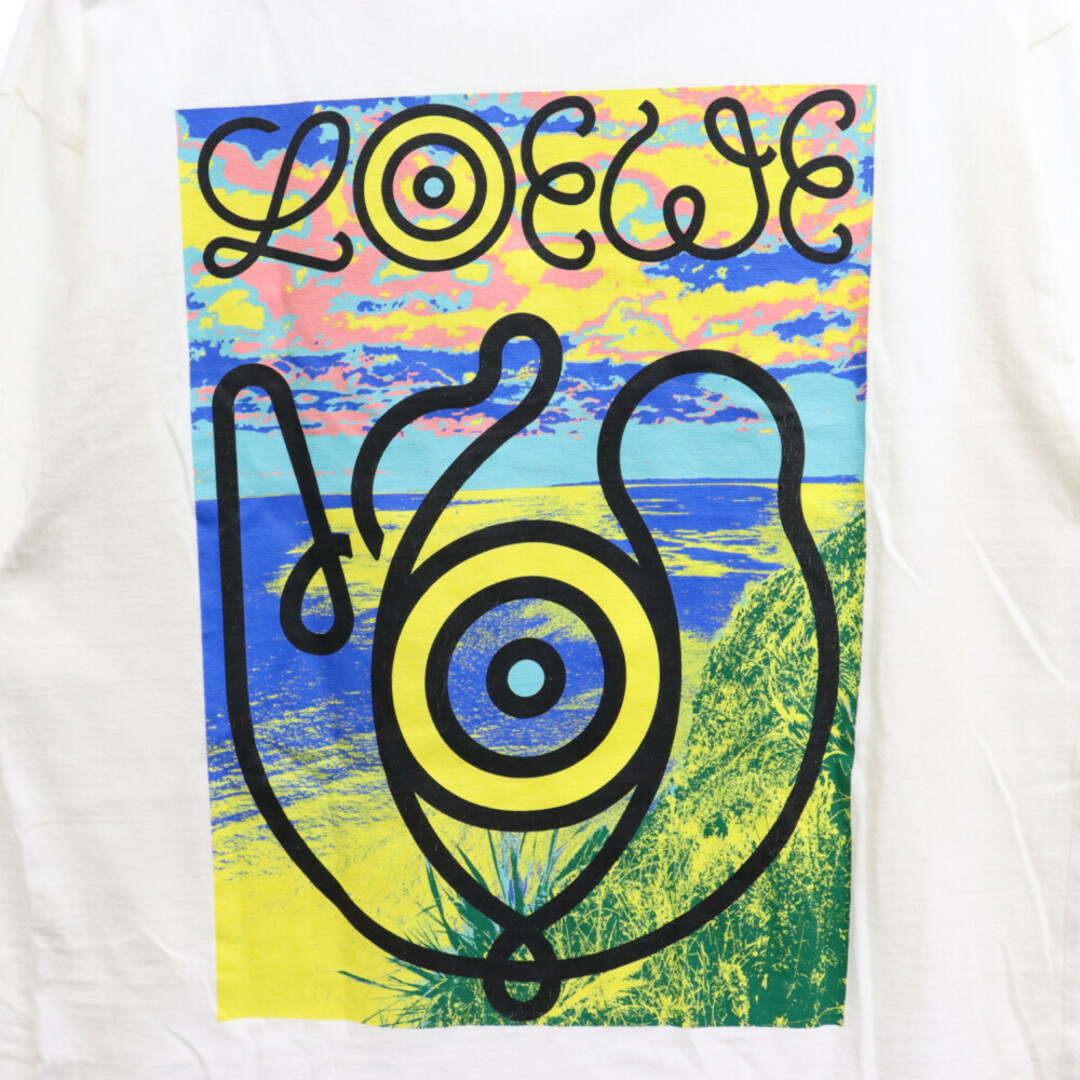 LOEWE(ロエベ)のLOEWE ロエベ エルンバックプリント長袖Tシャツ カットソー ホワイト H6299950CR メンズのトップス(Tシャツ/カットソー(七分/長袖))の商品写真