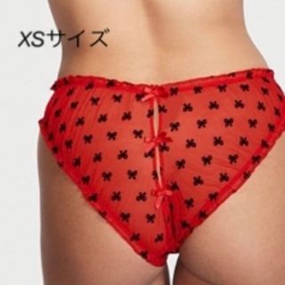 ヴィクトリアズシークレット(Victoria's Secret)のフロッキーリボン　チーキーニパンティ(ショーツ)