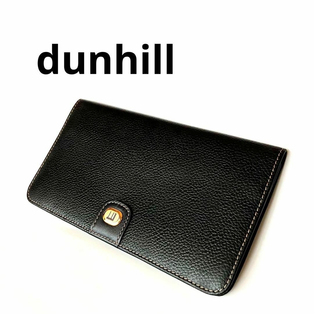 美品❤︎dunhillダンヒル ゴールドエンブレム札入れ/長財布