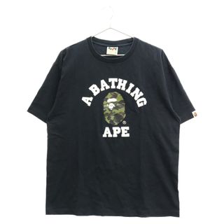 A BATHING APE カレッジロゴTシャツ 白 スペースカモ