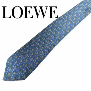 LOEWE - ロエベ ブランドネクタイ 格子柄 ロゴグラム柄 アナグラム