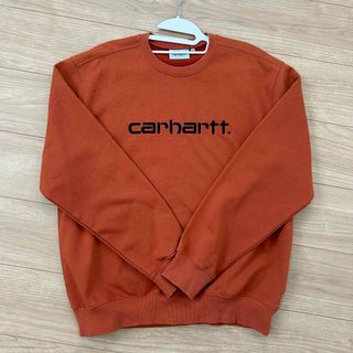 カーハート(carhartt)のカーハート トレーナー スウェット carhartt ストリート 美品 オレンジ(スウェット)