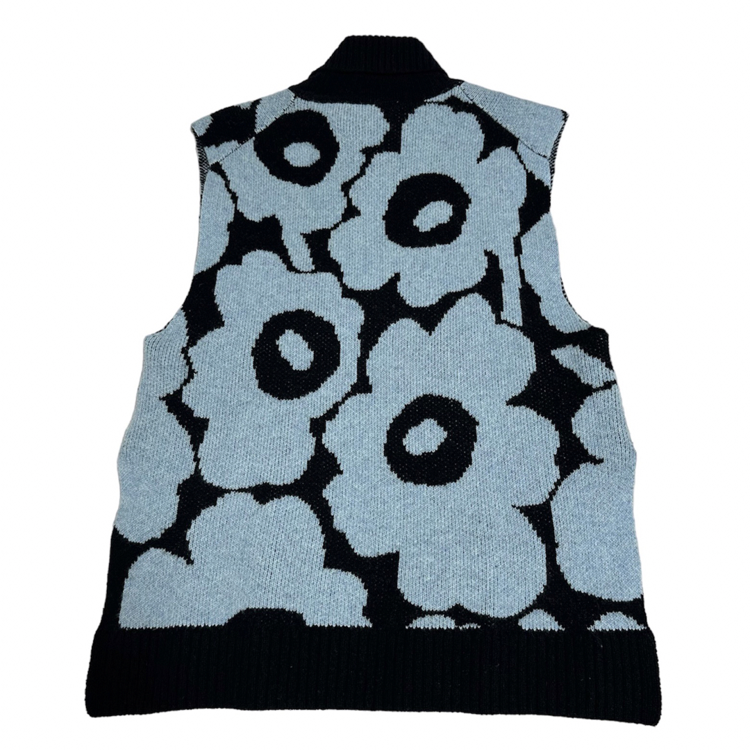 〆marimekko UNIKKO ハイネック ニットベスト 1