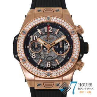 ウブロ(HUBLOT)の【117759】HUBLOT ウブロ  441.OX.1180.RX.1104 ビッグバン ウニコ スケルトンダイヤル PG/ラバー 自動巻き 保証書 純正ボックス 腕時計 時計 WATCH メンズ 男性 男 紳士【中古】(腕時計(アナログ))