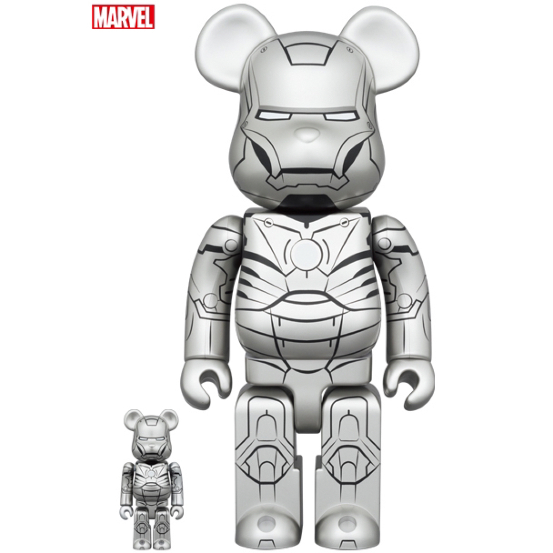 BE@RBRICK IRON MAN MARK Ⅱ 100% 400%-
