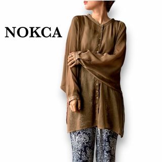 【送料無料】NOKCA ノクチャ sheer raglan over shirt(シャツ/ブラウス(長袖/七分))