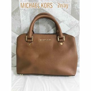 マイケルコース(Michael Kors)の【美品】マイケルコース レザー 2WAY ハンドバッグ トート ショルダーバッグ(ハンドバッグ)