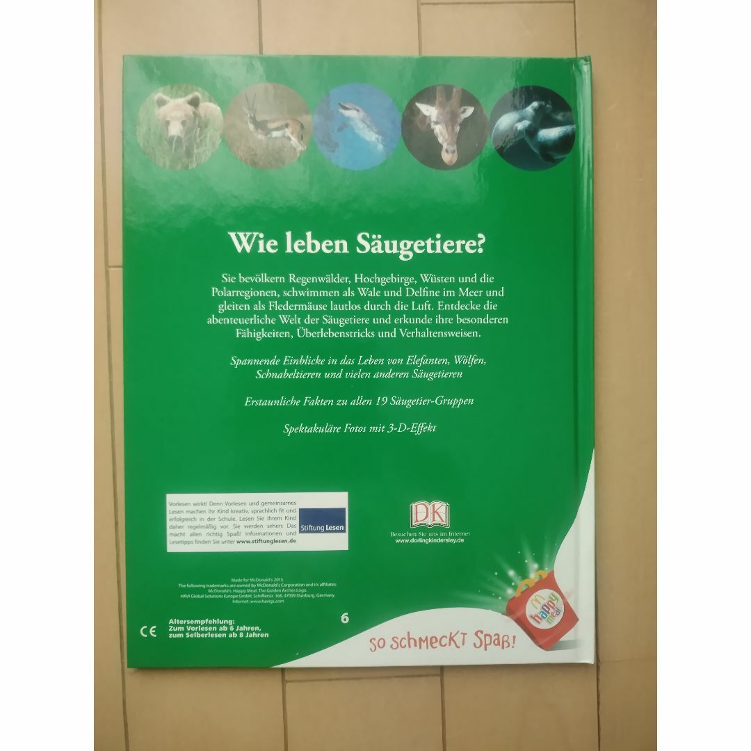 哺乳類の世界【ドイツ語絵本】Die welt der Saeugetiere エンタメ/ホビーの本(絵本/児童書)の商品写真