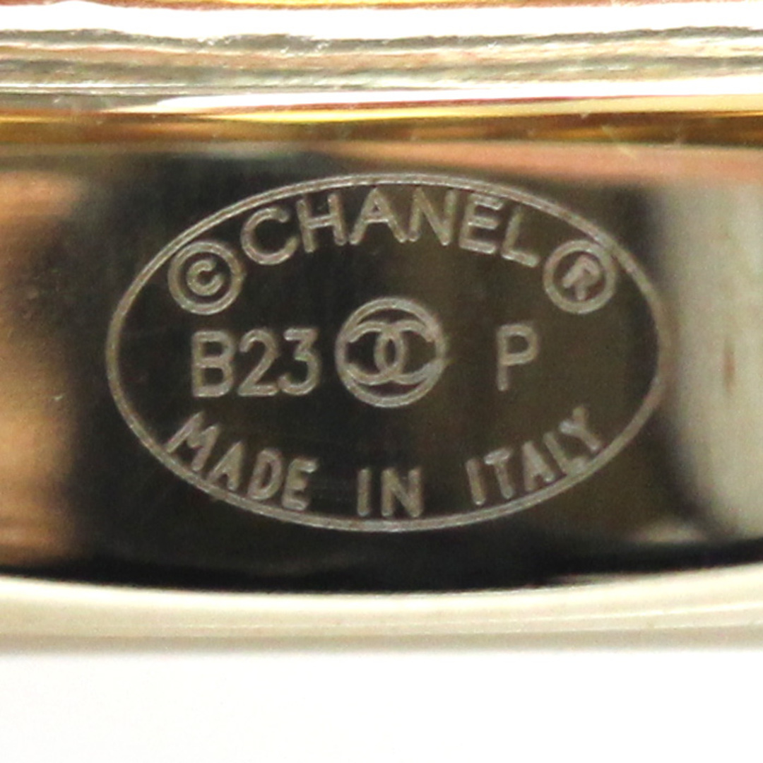 CHANEL シャネル メタル ラインストーン ココマーク スクエア リング・指輪 ABA238 14号 22.0g レディース 4