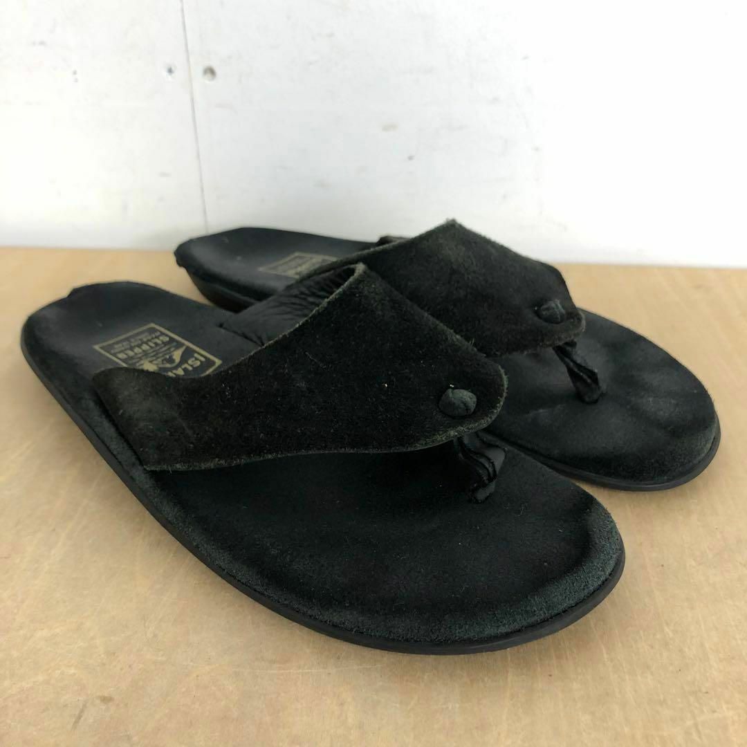 ISLAND SLIPPER(アイランドスリッパ)の【送料無料】ISLAND SLIPPER THONG SANDAL サンダル 黒 メンズの靴/シューズ(サンダル)の商品写真