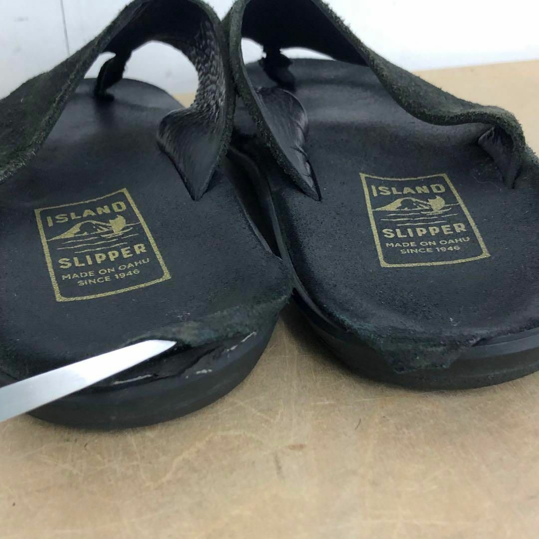 ISLAND SLIPPER(アイランドスリッパ)の【送料無料】ISLAND SLIPPER THONG SANDAL サンダル 黒 メンズの靴/シューズ(サンダル)の商品写真