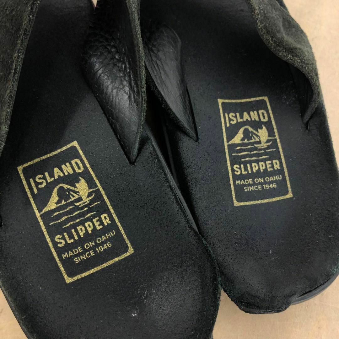 ISLAND SLIPPER(アイランドスリッパ)の【送料無料】ISLAND SLIPPER THONG SANDAL サンダル 黒 メンズの靴/シューズ(サンダル)の商品写真