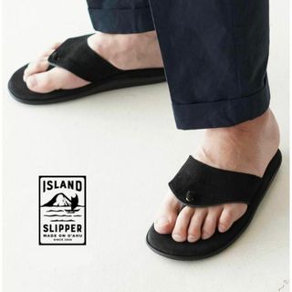 ISLAND SLIPPER - 【送料無料】ISLAND SLIPPER THONG SANDAL サンダル 黒