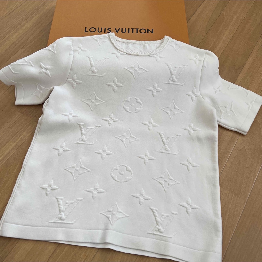 LOUIS VUITTON - ルイヴィトン トップス ロゴ 白 Tシャツ XS