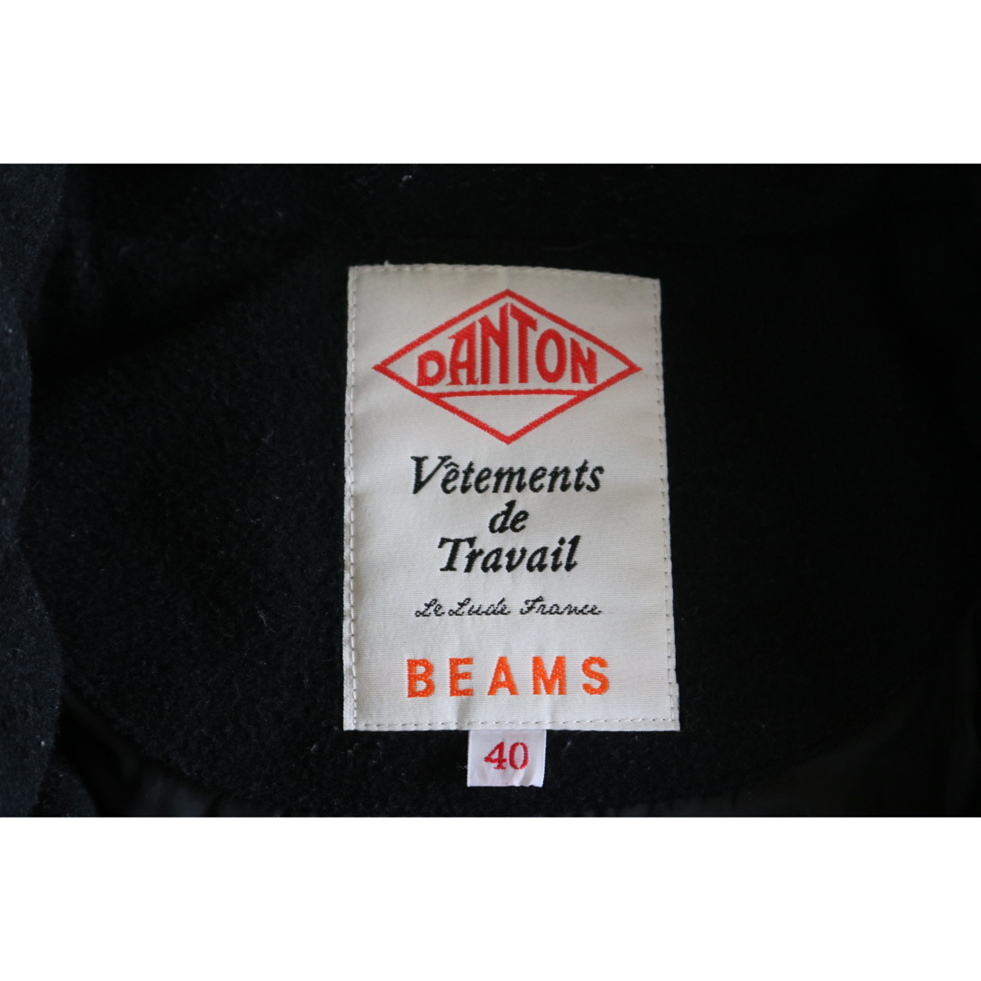 DANTON(ダントン)の【DANTON×beams】定価3.5万　ダウンジャケット　黒　L相当　★ メンズのジャケット/アウター(ダウンジャケット)の商品写真