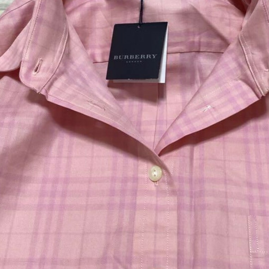 新品タグ付 BURBERRY LONDON バーバリーロンドン チェック 長袖シ 新品タグ付 BURBERRY LONDON バーバリーロンドン チェック 長袖シ