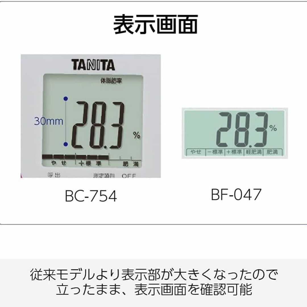 タニタ 体重・体組成計 乗るピタ機能 ホワイトBC-754-WH