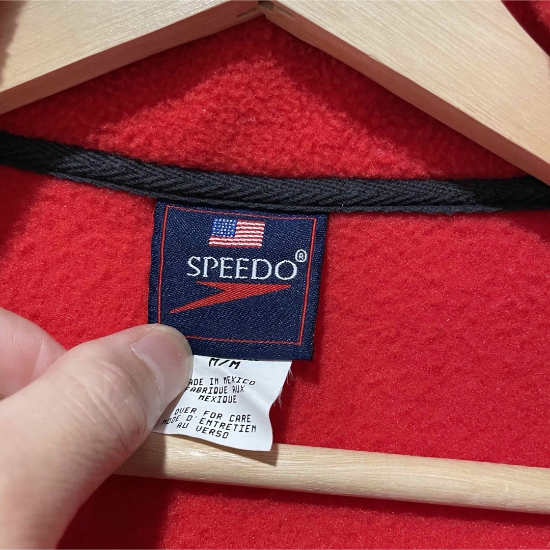Speedo fleece vest Red スピード フリースベスト M