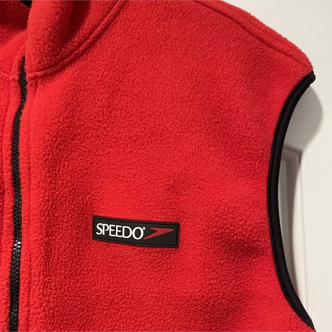 Speedo fleece vest Red スピード フリースベスト M
