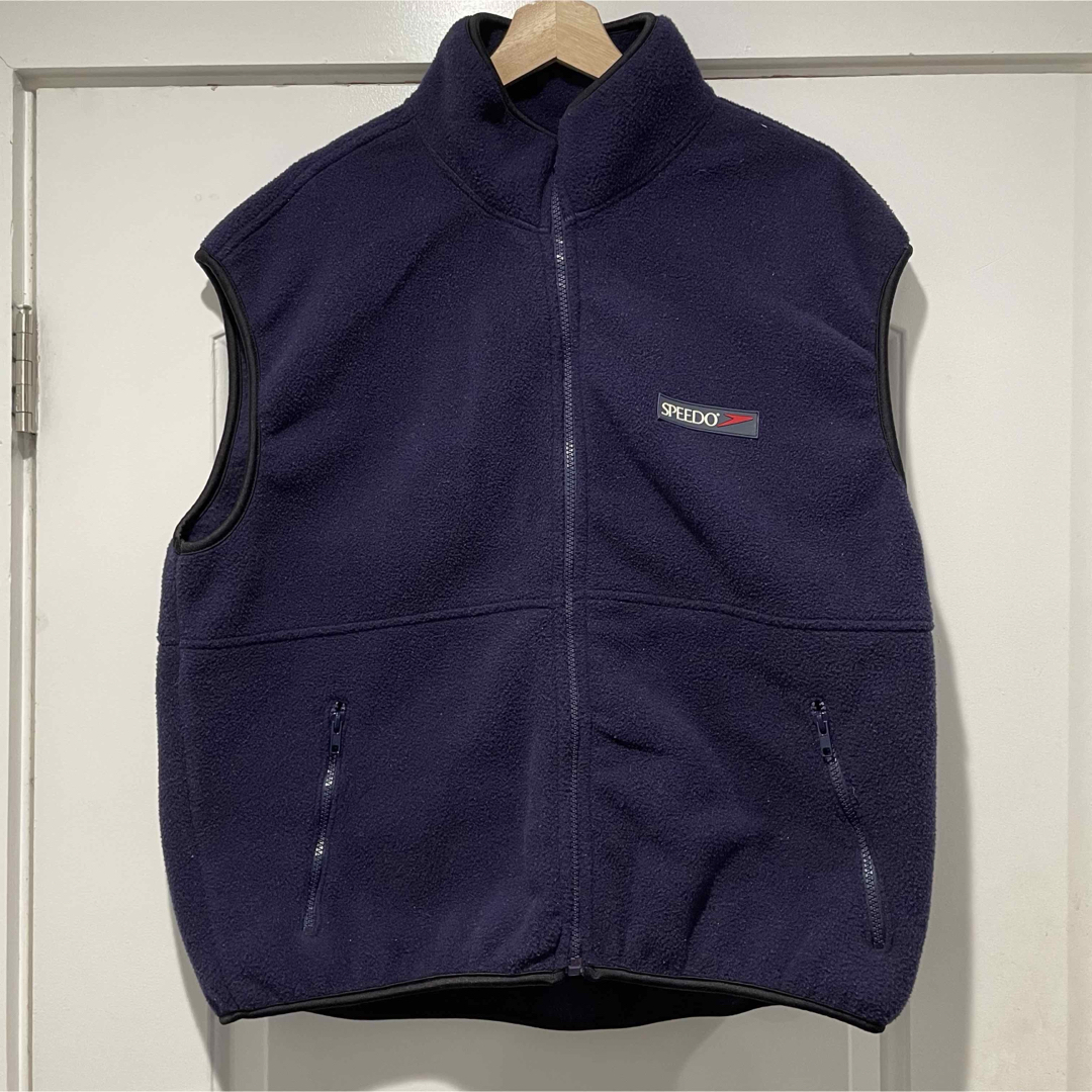 Speedo fleece vest Red スピード フリースベスト M