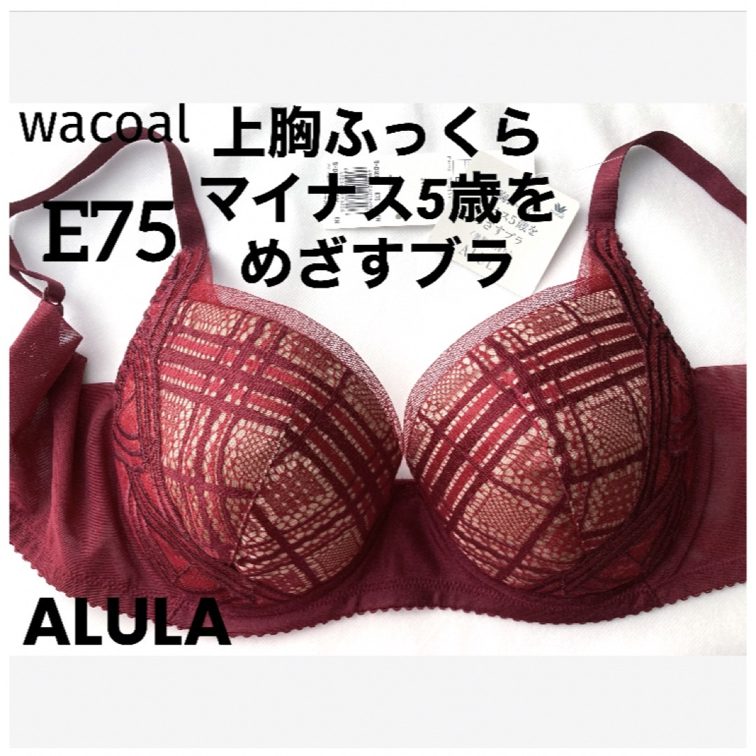 Wacoal(ワコール)の【新品タグ付】ワコール／マイナス5歳をめざすブラ・E75（定価¥8,470） レディースの下着/アンダーウェア(ブラ)の商品写真