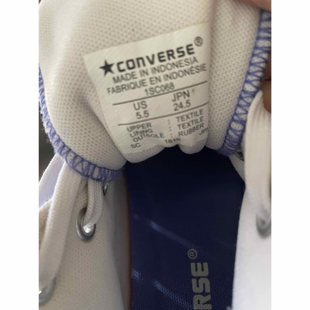 CONVERSE(コンバース)のコンバース　ハイカット　紫　パープル　24.5 レディースの靴/シューズ(スニーカー)の商品写真