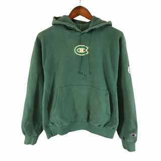 チャンピオン(Champion)の2000年代～ Champion チャンピオン NFL グリーン・ベイパッカーズ パーカー プロチーム アメフト グリーン (メンズ M) 中古 古着 O5383(パーカー)